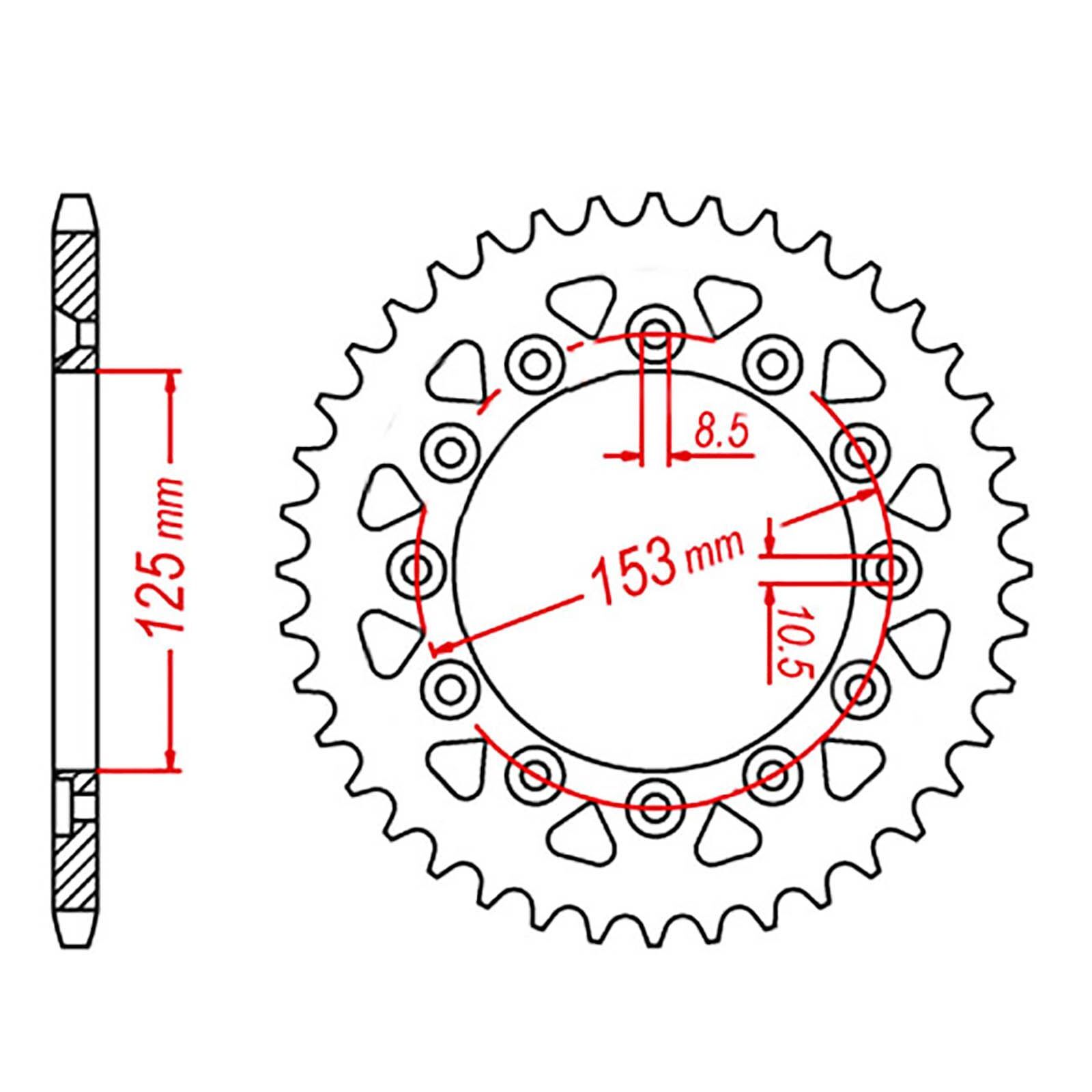 Crf450r store rear sprocket