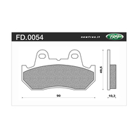 Newfren Rear Brake Pads for Honda VF1000F 1984-1986 >Tour Sintered