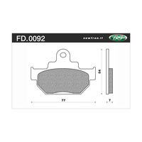 Newfren Front Brake Pads for Suzuki GZ250 MARAUDER 1999-2001 >Tour Organic