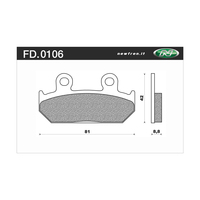 Newfren Front Brake Pads for Honda VT250F 1989 >Tour Organic