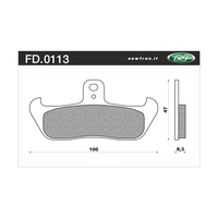 Newfren Front Brake Pads for Husqvarna WR240 1985-1991 >Tour Organic