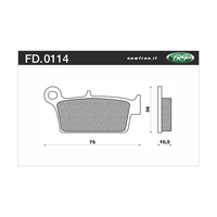 Newfren Rear Brake Pads for Kawasaki KDX220R 1997-1999 >Off Road Organic