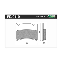 Newfren Front Brake Pads for Suzuki RG250 GAMMA 1986-1987 >Tour Organic