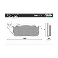 Newfren Front Brake Pads for Triumph 900 STREET CUP 2017-2019 >Tour Sintered