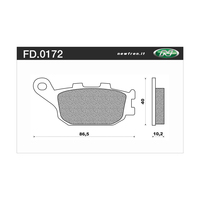 Newfren Rear Brake Pads for Kawasaki EX650RL NINJA 650R LAMS 2017-2021 >Tour Org