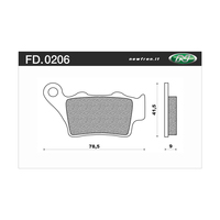 Newfren Rear Brake Pads for Husqvarna WRE125 1995 >Off Road Organic