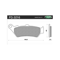 Newfren Rear Brake Pads for Ducati 1198 DIAVEL CROMO 2012-2014 >Tour Sintered