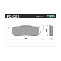 Newfren Rear Brake Pads for Yamaha YZF-R1 2002-2003 >Tour Organic