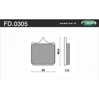 Newfren Front Brake Pads for Aprilia 1000 TUONO V4R 2011-2013 >Tour Sintered