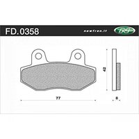 Newfren Rear Brake Pads for Hysoung GV700 AQUILA 2010-2011 >Tour Organic