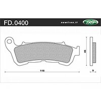 Newfren Front Brake Pads for Honda PS250 2005-2006 >Organic