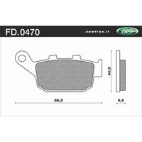 Newfren Rear Brake Pads for Honda CB300F 2015-2018 >Tour Sintered