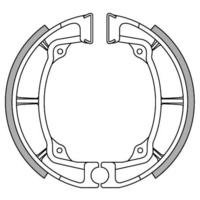 Newfren Front Brake Shoes for Kawasaki KDX250 1982-1985