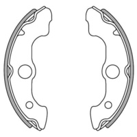 Newfren Front Brake Shoes for Honda TRX350TE 2000-2006