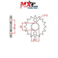 MTX Front Sprocket 18T Kawasaki ZX14R OHLINS/BREMBO 2016-2017 10-106-18