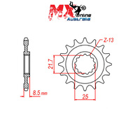 MTX Front Sprocket 15T Kawasaki ZX10R NINJA ABS KRT REPLICA 2016 10-537-15