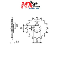 MTX Front Sprocket 14T Kawasaki KDX420 1981 10-HQ3-14