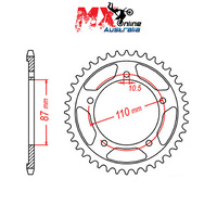 MTX Rear Sprocket 39T 11-01D-39