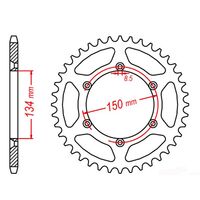 MTX Rear Sprocket 45T for Kawasaki KX450F 2006-2021 >520 