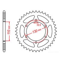 MTX Rear Sprocket 38T for Kawasaki Z400 2020-2021 >520 