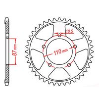 MTX Rear Sprocket 48T for Suzuki GSX750F 1997 >530 