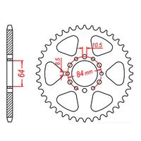 MTX Rear Sprocket 46T for Suzuki TS185ER 1987-1996 >520 