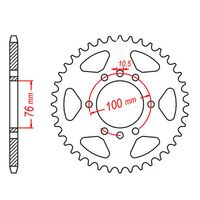 MTX Rear Sprocket 46T for Suzuki GS250FWD 1985 >520 