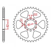 MTX Rear Sprocket 43T for Yamaha XT250T 1985-1987 >520 