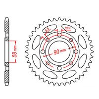 MTX Rear Sprocket 36T for Daelim VR125 SPORTS 1998-1999 >428 