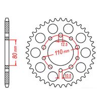 MTX Rear Sprocket 44T for Honda CB900F BOLD'OR 1981 >530 