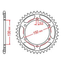 MTX Rear Sprocket 46T for Yamaha FZ8S FAZER 2013 >525 