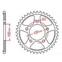 MTX Rear Sprocket 40T for Aprilia SMV750 DORSODURO ABS 2014 >525 