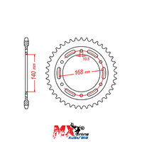 MTX Rear Sprocket 42T 11-BM6-42