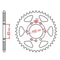 MTX Rear Sprocket 45T for KTM RC125 2014 >520 