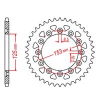 MTX Rear Sprocket 42T for Honda CR125R 1995-1996 >520 