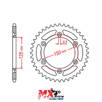 MTX Rear Sprocket 52T for KTM 300 EXCE 2008-2013 >520 