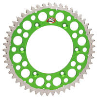 Renthal Twinring Rear Sprocket 49T for Kawasaki KX 125 2000-2002 >Green