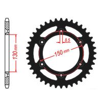 MTX Rear Sprocket 47T Black for Honda VT250F INTERCEPTOR 1987-1988 >520