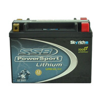 SSB Lithium Battery for Yamaha YFM400FA GRIZZLY 2007-2008