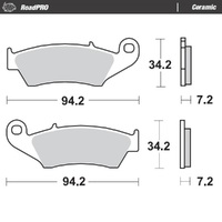 MotoMaster Front Brake Pads for Honda XR400R 1996-2004 RoadPRO Ceramic 