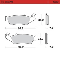 MotoMaster Front Brake Pads for Beta RR 390 4T Race 2015-2024 SinterPRO Race 