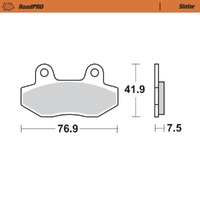 MotoMaster RoadPRO Sinter Brake Pads ( 731-9012-410301 )