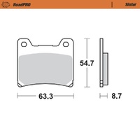 MotoMaster RoadPRO Sinter Brake Pads ( 731-9013-401801 )