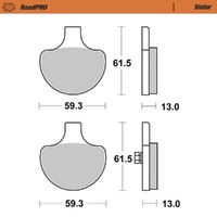 MotoMaster RoadPRO Sinter Brake Pads ( 731-9015-415001 )