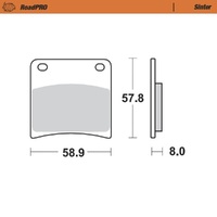 MotoMaster RoadPRO Sinter Brake Pads ( 731-9036-410701 )