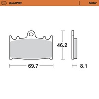 MotoMaster RoadPRO Sinter Brake Pads ( 731-9040-402701 )