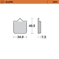 MotoMaster Front Brake Pads for Benelli 500 LEONCINO 2018-2024 RoadPRO Sinter 