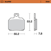 MotoMaster Rear Brake Pads for Ducati 999 R 2003-2006 RoadPRO Sinter 