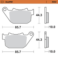 MotoMaster Rear Brake Pads for Harley 1200 (XL1200R) SPORTSTER ROADSTER 2004-2005 RoadPRO Sinter 