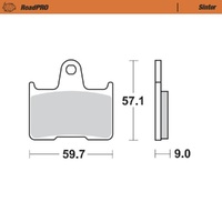 MotoMaster Rear Brake Pads for Suzuki GSX1400 2001-2007 RoadPRO Sinter 